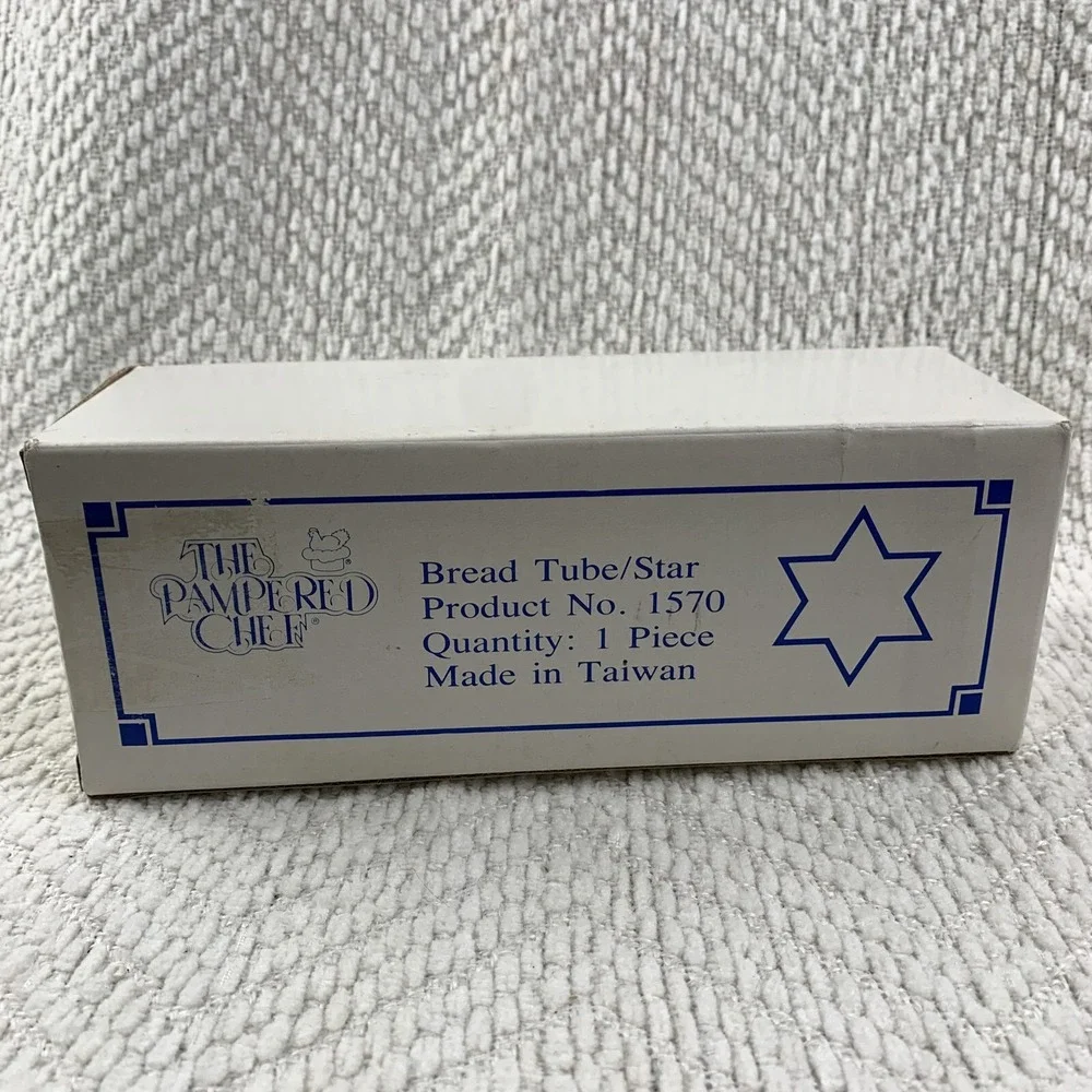 The Pampered Chef Bread Tube Star Shape Loaf Mold New In Box‎ # 1570